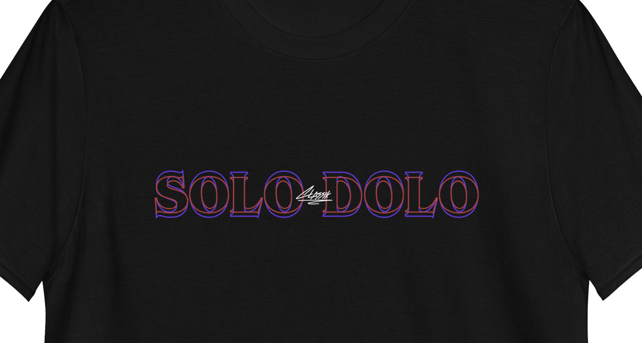 Solo Dolo Short-Sleeve Unisex Black T-Shirt