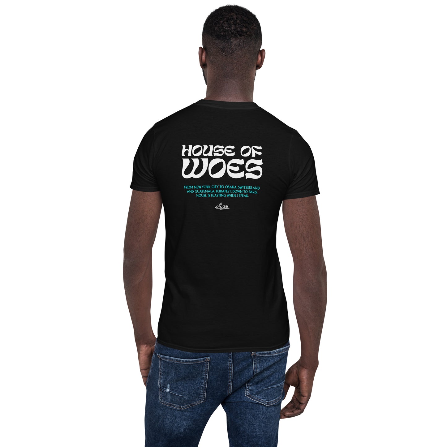 House of Woes Short-Sleeve Unisex Black T-Shirt