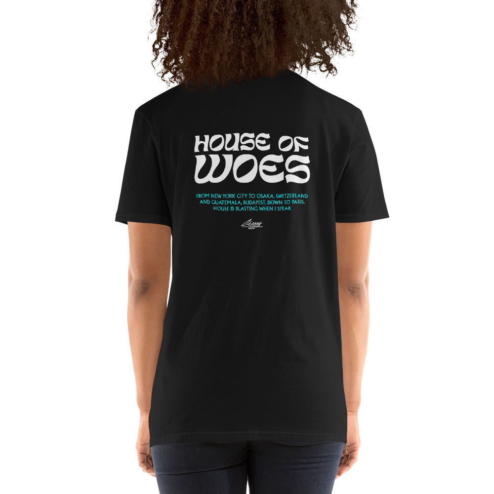 House of Woes Short-Sleeve Unisex Black T-Shirt